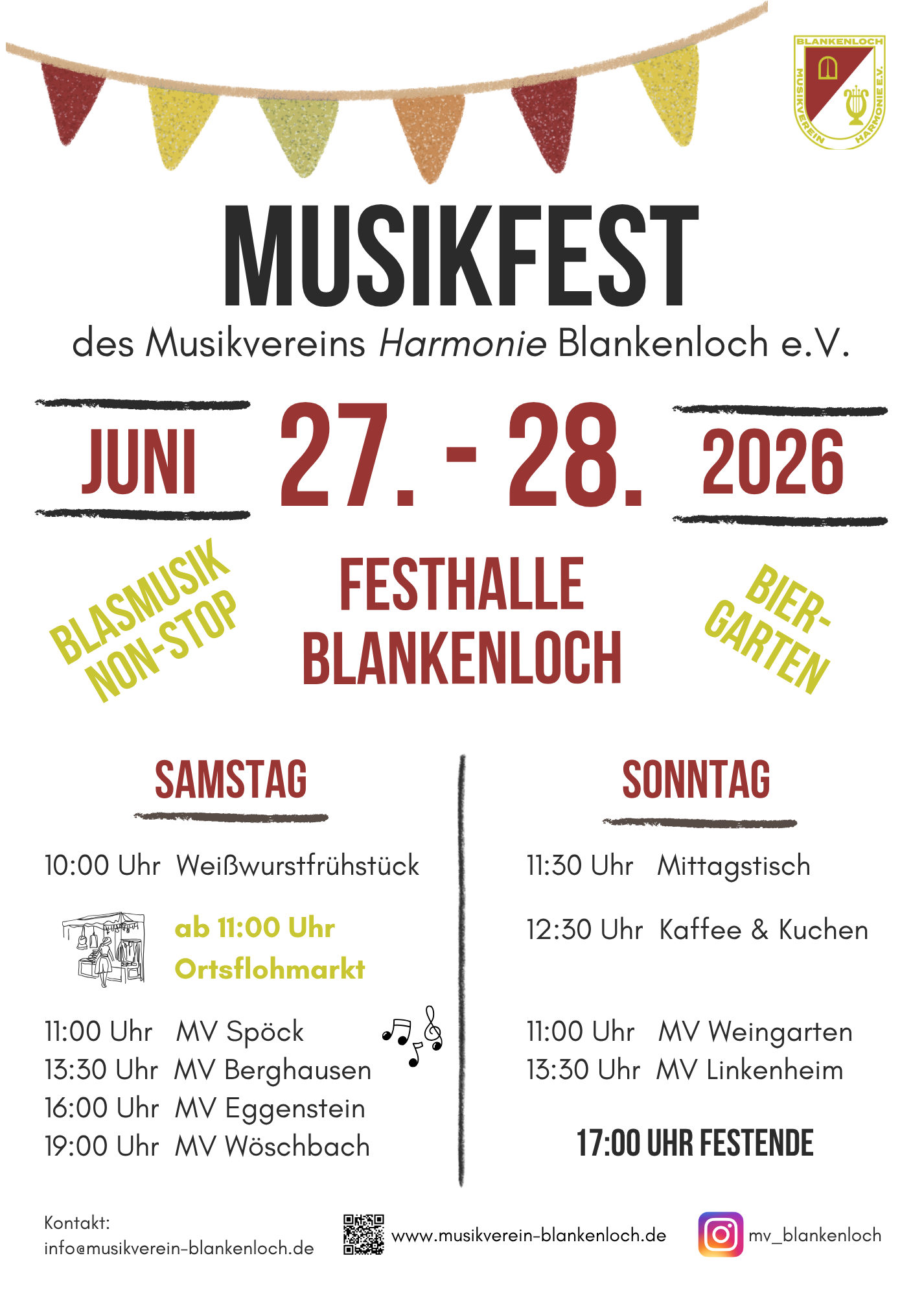 Musikfest 2026 – Plakat